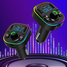 Load image into Gallery viewer, FM Transmitter G47 Bluetooth Wireless Car kit Handfree Dual USB Car Charger 2.1A MP3 Music TF Card U disk AUX Player
