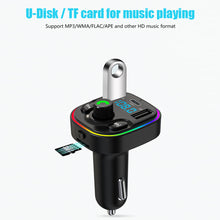 Load image into Gallery viewer, FM Transmitter G47 Bluetooth Wireless Car kit Handfree Dual USB Car Charger 2.1A MP3 Music TF Card U disk AUX Player
