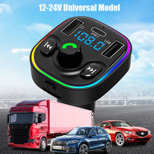 Load image into Gallery viewer, FM Transmitter G47 Bluetooth Wireless Car kit Handfree Dual USB Car Charger 2.1A MP3 Music TF Card U disk AUX Player
