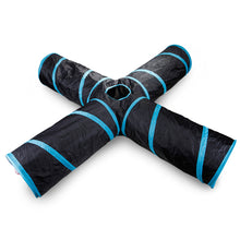 Load image into Gallery viewer, 2/3/4/5-way Collapsible Cat Tunnel Tube Indoor Kitten Tunnel Toy Pet Self-entertainment Toy Cat Puppy Peek Hole Rabbit Ferrets Hamster Toys
