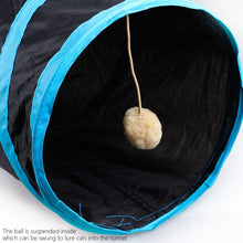Load image into Gallery viewer, 2/3/4/5-way Collapsible Cat Tunnel Tube Indoor Kitten Tunnel Toy Pet Self-entertainment Toy Cat Puppy Peek Hole Rabbit Ferrets Hamster Toys

