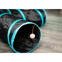 Load image into Gallery viewer, 2/3/4/5-way Collapsible Cat Tunnel Tube Indoor Kitten Tunnel Toy Pet Self-entertainment Toy Cat Puppy Peek Hole Rabbit Ferrets Hamster Toys
