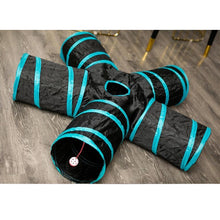 Load image into Gallery viewer, 2/3/4/5-way Collapsible Cat Tunnel Tube Indoor Kitten Tunnel Toy Pet Self-entertainment Toy Cat Puppy Peek Hole Rabbit Ferrets Hamster Toys
