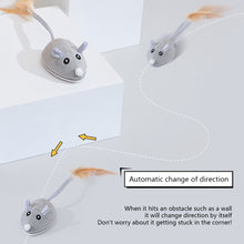 Load image into Gallery viewer, Smart Sensing Mouse Cat Toys Interactive Electric Stuffed Toy Cat Teaser Self-Playing USB Charging Kitten Mice Toys for Cats Pet Supplies
