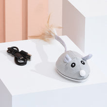 Load image into Gallery viewer, Smart Sensing Mouse Cat Toys Interactive Electric Stuffed Toy Cat Teaser Self-Playing USB Charging Kitten Mice Toys for Cats Pet Supplies
