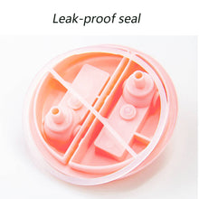 Load image into Gallery viewer, 420/600ml Double Straw Water Bottle Outdoor Travel Creative Dual-use Water Bottle Drinking Cup Couples Gift Kitchen Supplies
