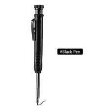 Load image into Gallery viewer, Solid Carpenter Pencil with Refill Leads and Built-in Sharpener for Scriber Wood Floor Marking Pencil Carpentry Marking Scriber
