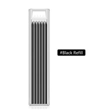 Load image into Gallery viewer, Solid Carpenter Pencil with Refill Leads and Built-in Sharpener for Scriber Wood Floor Marking Pencil Carpentry Marking Scriber
