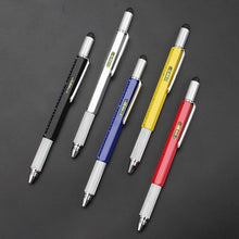 Load image into Gallery viewer, Creative Multi-function Screwdriver Level Ballpoint Pen Level Gauge Scale Screwdriver Tool Touch Capacitor Pen Office Supplies
