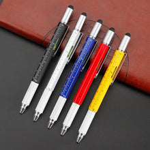 Load image into Gallery viewer, Creative Multi-function Screwdriver Level Ballpoint Pen Level Gauge Scale Screwdriver Tool Touch Capacitor Pen Office Supplies
