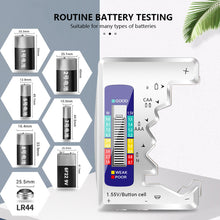 Load image into Gallery viewer, Universal Battery Tester AA/AAA 9V 1.5V Button Cell Battery Volt Tester Measuring Instruments Battery Diagnostic Tool

