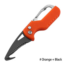 Load image into Gallery viewer, Portable Multifunctional Express Parcel Knife, Keychain, Serrated Hook, Carry-on Unpacking, Emergency Survival Tool Box Opener
