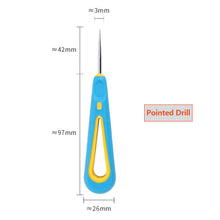 Load image into Gallery viewer, DIY Candle Making Punch Tool Round Hole Cone Crochet Hand Drill for Silicon Mold Practical Gadget Punching Candle Auxiliary Tool
