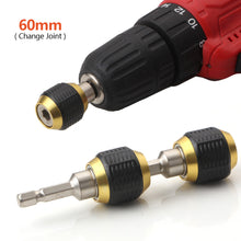 Load image into Gallery viewer, Hexagonal Shank Quick Coupling Electric Drills 1/4 Inner Hex Self-locking Connecting Rod Drill Bit Holder Drill Chuck Adapter
