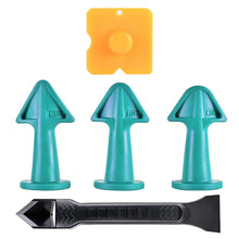 Load image into Gallery viewer, 5Pc Caulking Nozzle Applicator Finishing Tool Spatula Plastic Glue Shovel Tile Brick Joints Floor Silicone Remover Hand Tool Set
