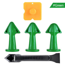 Load image into Gallery viewer, 5Pc Caulking Nozzle Applicator Finishing Tool Spatula Plastic Glue Shovel Tile Brick Joints Floor Silicone Remover Hand Tool Set
