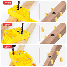 Load image into Gallery viewer, Woodworking Punch Locator Carpenter Job Tools Hand Tools Handheld 6/8/10mm Drill Bit Hole Puncher For Cross Dowel Drill Jig
