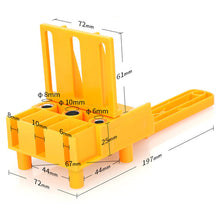 Load image into Gallery viewer, Woodworking Punch Locator Carpenter Job Tools Hand Tools Handheld 6/8/10mm Drill Bit Hole Puncher For Cross Dowel Drill Jig
