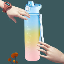 Load image into Gallery viewer, 1100ML Outdoor Sport Fitness Portable Water Bottle Water Cups Motivational Sports Water bottle with Time Maker Leak-proof Cup
