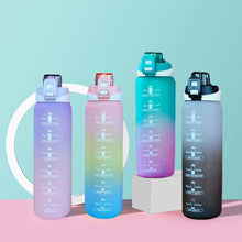 Load image into Gallery viewer, 1000ML Outdoor Sport Fitness Portable Water Bottle Water Cups Motivational Sports Water bottle with Time Maker Leak-proof Cup
