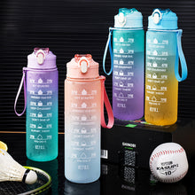 Load image into Gallery viewer, 900ML Outdoor Sport Fitness Portable Water Bottle Water Cups Motivational Sports Water bottle with Time Maker Leak-proof Cup
