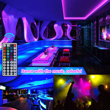 Load image into Gallery viewer, LED Strip Light 5050 RGB TV Backlight IR 44 Key Control Wall Flexible Background Light USB 5V Led Lighting RGB Tape Party Decoration Light String
