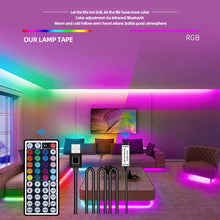 Load image into Gallery viewer, LED Strip Light 5050 RGB TV Backlight IR 44 Key Control Wall Flexible Background Light USB 5V Led Lighting RGB Tape Party Decoration Light String
