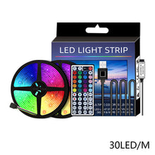 Load image into Gallery viewer, LED Strip Light 5050 RGB TV Backlight IR 44 Key Control Wall Flexible Background Light USB 5V Led Lighting RGB Tape Party Decoration Light String
