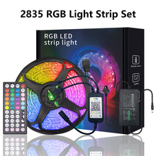 Load image into Gallery viewer, 5/10/15/20M LED Strip Light 2835 RGB TV Backlight IR 44 Key Bluetooth App Control Wall Flexible Background Light DC12V Led Lighting RGB Tape Party Decoration Light String
