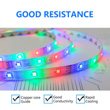 Load image into Gallery viewer, 5/10/15/20M LED Strip Light 2835 RGB TV Backlight IR 44 Key Bluetooth App Control Wall Flexible Background Light DC12V Led Lighting RGB Tape Party Decoration Light String
