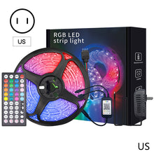Load image into Gallery viewer, 5/10/15/20M LED Strip Light 2835 RGB TV Backlight IR 44 Key Bluetooth App Control Wall Flexible Background Light DC12V Led Lighting RGB Tape Party Decoration Light String
