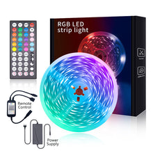 Load image into Gallery viewer, 5/10/15/20M LED Strip Light 5050RGB TV Backlight IR 44 Key Bluetooth App Control Wall Flexible Background Light DC12V Led Lighting RGB Tape Party Decoration Light String
