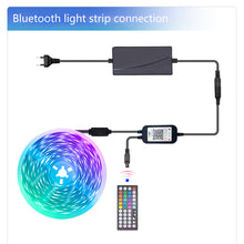 Load image into Gallery viewer, 5/10/15/20M LED Strip Light 5050RGB TV Backlight IR 44 Key Bluetooth App Control Wall Flexible Background Light DC12V Led Lighting RGB Tape Party Decoration Light String
