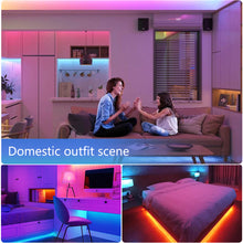 Load image into Gallery viewer, 5/10/15/20M LED Strip Light 5050RGB TV Backlight IR 44 Key Bluetooth App Control Wall Flexible Background Light DC12V Led Lighting RGB Tape Party Decoration Light String

