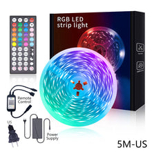 Load image into Gallery viewer, 5/10/15/20M LED Strip Light 5050RGB TV Backlight IR 44 Key Bluetooth App Control Wall Flexible Background Light DC12V Led Lighting RGB Tape Party Decoration Light String
