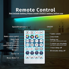 Load image into Gallery viewer, WS2812b LED Strip Light TV Backlight Music Bluetooth App IR 28 Key Control Wall Flexible Background Light USB 5V Led Lighting RGB Tape Party Decoration Light String
