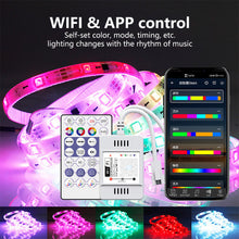 Load image into Gallery viewer, 2811 LED Strip Light TV Backlight Music Bluetooth App IR 28 Key Control Wall Flexible Background Light DC 12V Led Lighting RGB Tape Party Decoration Light String
