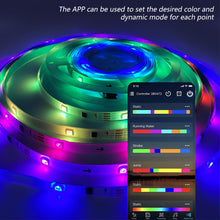 Load image into Gallery viewer, 2811 LED Strip Light TV Backlight Music Bluetooth App IR 28 Key Control Wall Flexible Background Light DC 12V Led Lighting RGB Tape Party Decoration Light String
