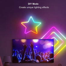 Load image into Gallery viewer, 3m USB 5V RGBIC LED Neon Light Strip Flexible DIY Shape Night Light Tuya Wifi Smart Remote Control Music Colorful Light Strip Home TV Backlight
