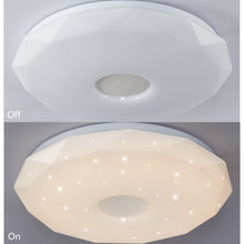 Load image into Gallery viewer, Smart WIFI LED Diamond Ceiling Light with Bluetooth Speaker RGB Dimmable TUYA APP Compatible with Alexa Google Home Bedroom Living Room Ambient Light
