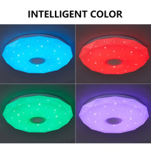 Load image into Gallery viewer, Smart WIFI LED Diamond Ceiling Light with Bluetooth Speaker RGB Dimmable TUYA APP Compatible with Alexa Google Home Bedroom Living Room Ambient Light
