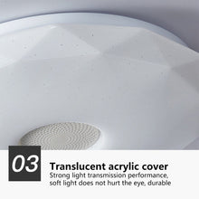 Load image into Gallery viewer, Smart WIFI LED Diamond Ceiling Light with Bluetooth Speaker RGB Dimmable TUYA APP Compatible with Alexa Google Home Bedroom Living Room Ambient Light
