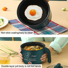Load image into Gallery viewer, Multifunctional Electric Cooking Machine 1.8L Mini Rice Cooker 1-2 People Hot Pot Single/Double Layer Non-stick Pan for Home Dormitory
