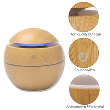 Load image into Gallery viewer, 130ML Creative Air Humidifier USB Aroma Diffuser with Night Light Home Babyroom Mini Electric Mist Maker Fogger
