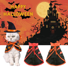 Load image into Gallery viewer, Halloween Pet Costumes Cute Cosplay Superman Vampire Cloak for Small Dog Cat Kitten Puppy Dress Up Pumpkin Pet Clothes
