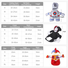 Load image into Gallery viewer, Funny Pet Halloween Cosplay Suit For Dogs Cats Clothes Cute Costumes Ghost Pirate Magician Astronaut Dressing Up Christmas Party Costume Suit
