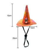 Load image into Gallery viewer, Funny Pet Halloween Costume Hat for Cats Dogs Dress Up Costume Cat Hat Christmas Cosplay Headwear Pumpkin Witch Party Supplies
