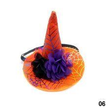 Load image into Gallery viewer, Funny Pet Halloween Costume Hat for Cats Dogs Dress Up Costume Cat Hat Christmas Cosplay Headwear Pumpkin Witch Party Supplies
