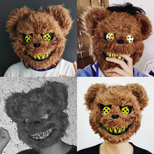 Load image into Gallery viewer, Rabbit Cosplay Mask Halloween Party Scary Head Cover Halloween Carnival Costume Headgear Props Handmade Dance Horror Mask
