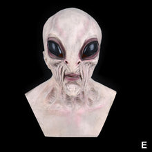Load image into Gallery viewer, Halloween Horror Big Eyes Alien Mask Scary Horrible Masks Funny Party Cosplay Prop Full Face Cover Prank Joke

